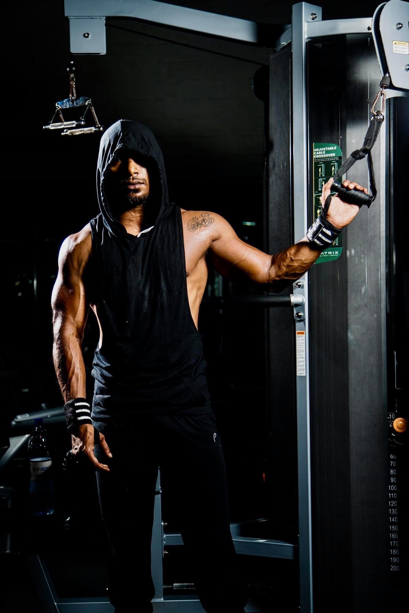 An athlete at The Hammer cable station